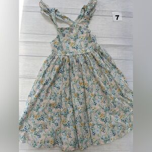 Ollie Jay Spring Floral Kids Dress with Straps size 7
